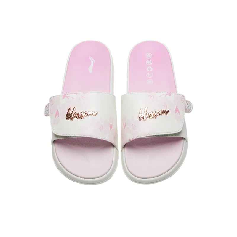 LiNing LN Slipper Quiet Slide Slippers Women's Snow-3