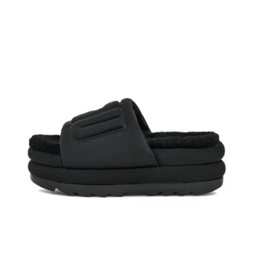 UGG Maxi Graphic Slide Black Women's