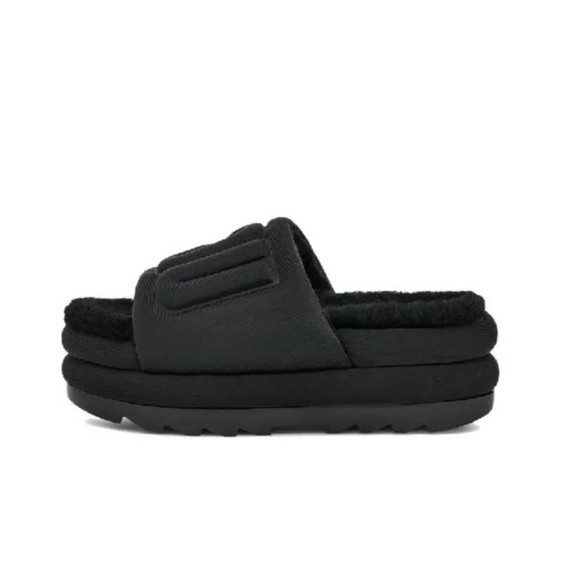 UGG Maxi Graphic Slide Black Women's-0