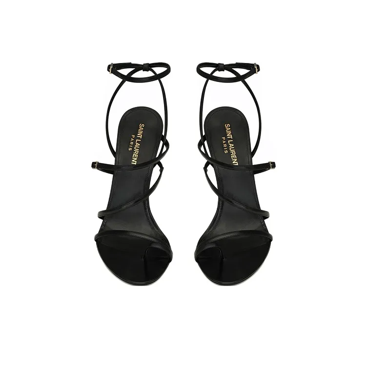 SAINT LAURENT Bellini One Strap Sandals Women's Black-3
