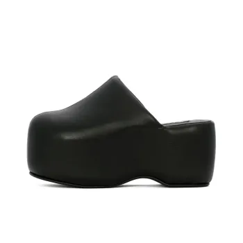 SIMON MILLER Wrap-toe Slippers Women's Black