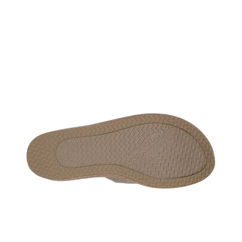 Skechers ARCH FIT BEVERLEE Rubber Sole Slippers Women's Taupe-3