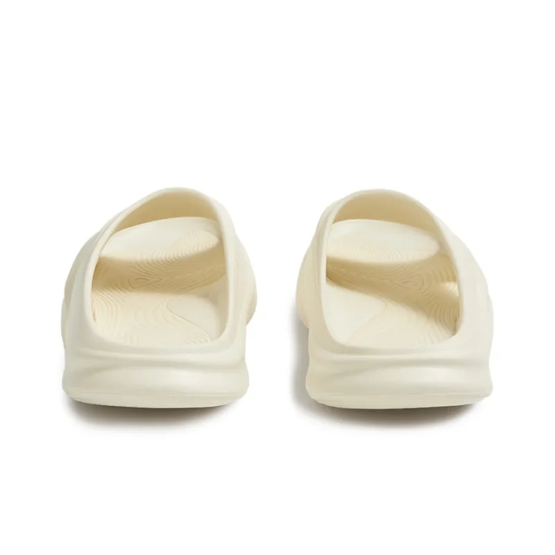 0592 Quiet Abrasion Resistant Slide Slippers Unisex Cut Out Very White-3
