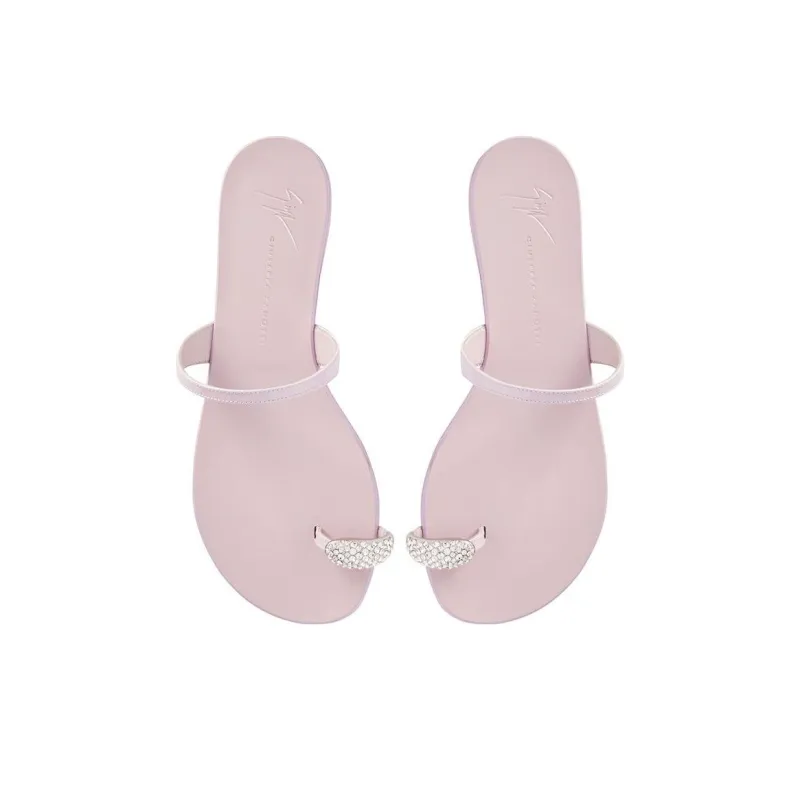 Giuseppe Zanotti Crystal embellished Flat Slides Women's-4