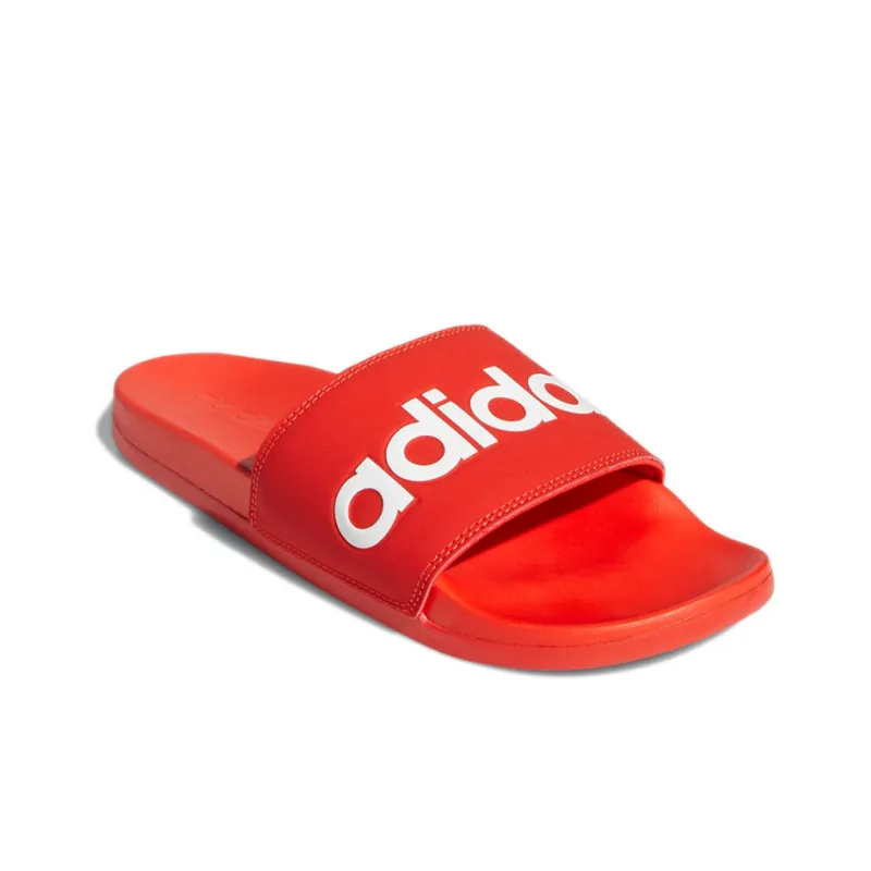 Adidas Adilette Series Rubber Sole Slip-Resistant Slide Slippers Men's Orange Red-2