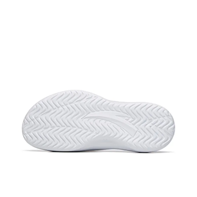 Anta Basketball Collection Rubber Sole Slide Slippers Men's White Black Red Yellow-5