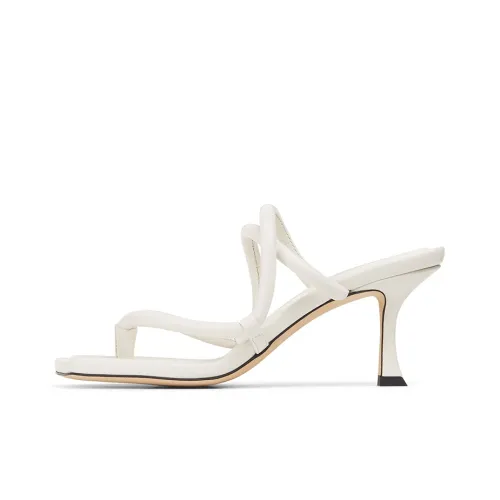 Jimmy Choo Slide Slippers Women's White