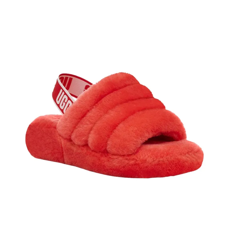 UGG Fluff Yeah Slide Red Currant Women's-2