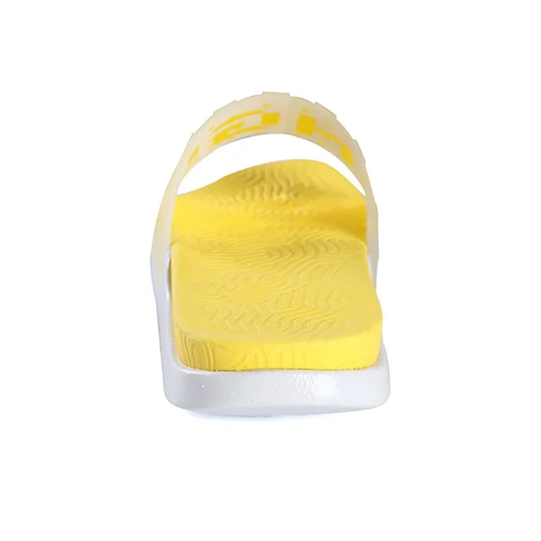 PEAK Rubber Sole Quiet Slip Resistant Slide Slippers Women's Yellow-3