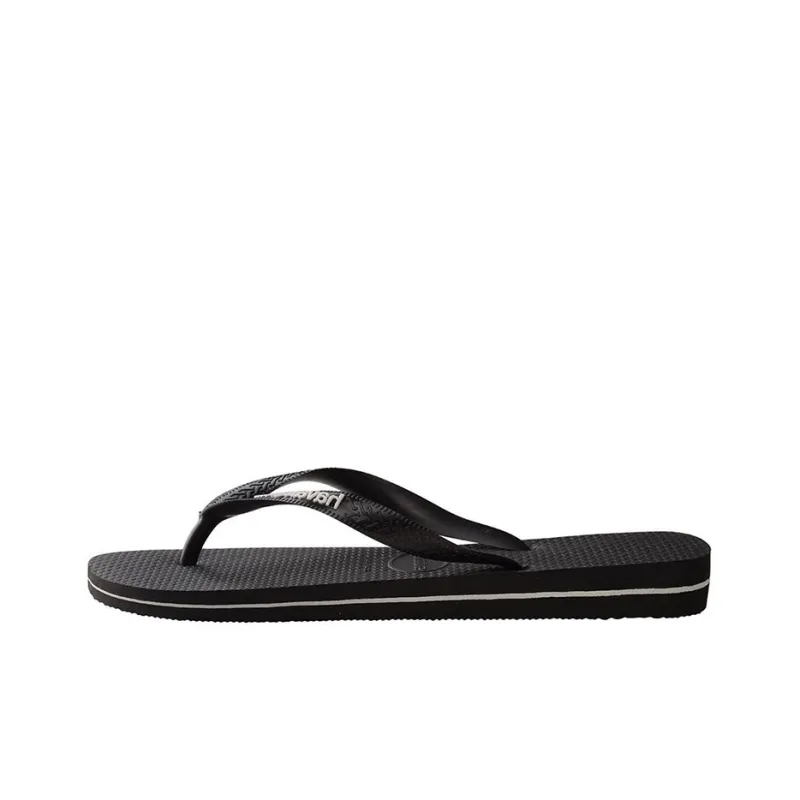 Havaianas Abrasion-Resistant Slide Slippers Unisex Smoke Black-0