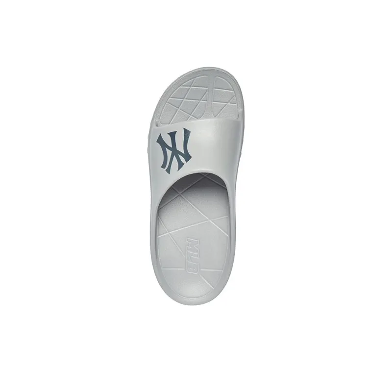 MLB Slipper Slide Slippers Unisex Gray Black-3