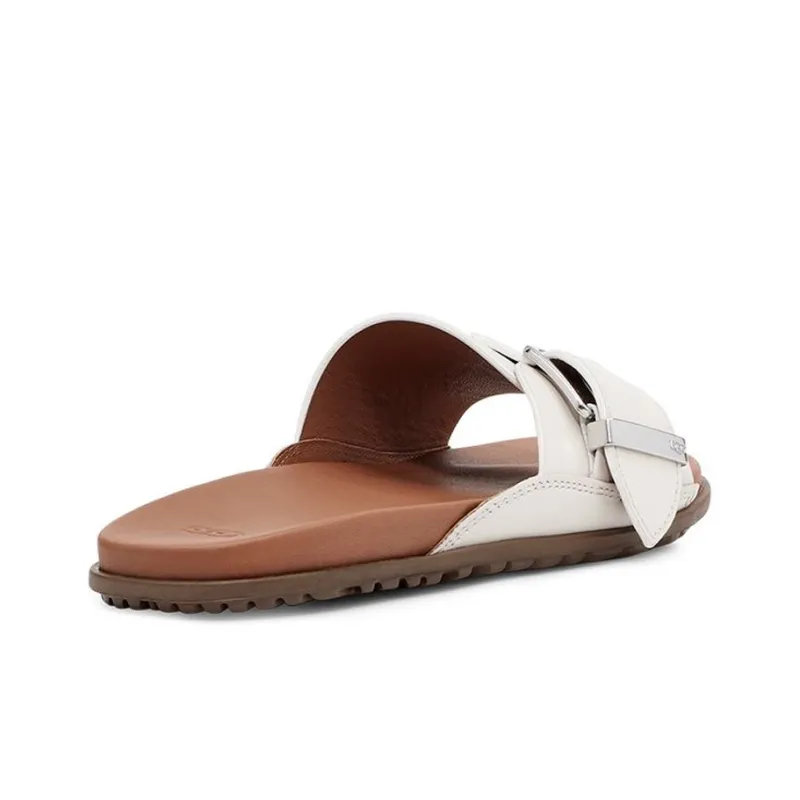 UGG Rubber Sole Abrasion-Resistant Slide Slippers Women's White-3