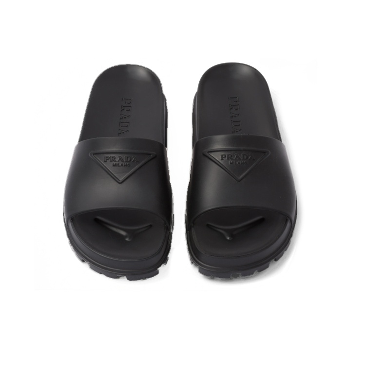 【PRADA】ロゴ入りラバースライド 楽天市場】プラダ PRADA ロゴ ラバー スライドサンダル