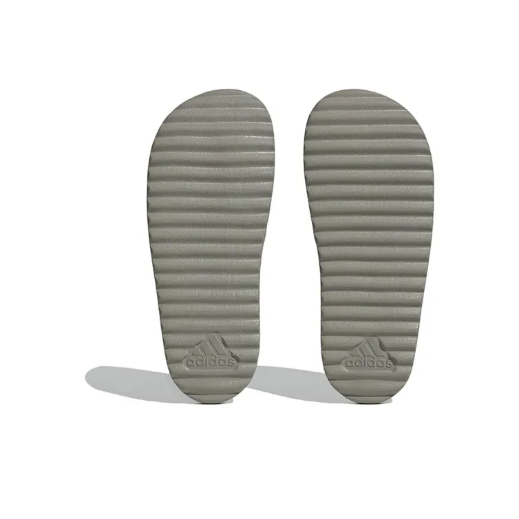 Adidas Adilette Platform Slides Silver Pebble Olive Strata Women's-4