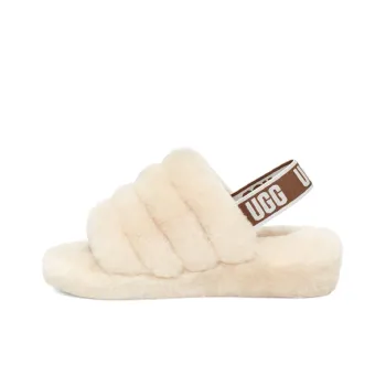 UGG Fluff Yeah Slides White Women's