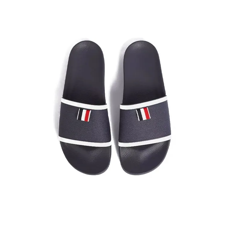 THOM BROWNE Stripe Tab Pool Sandals-2