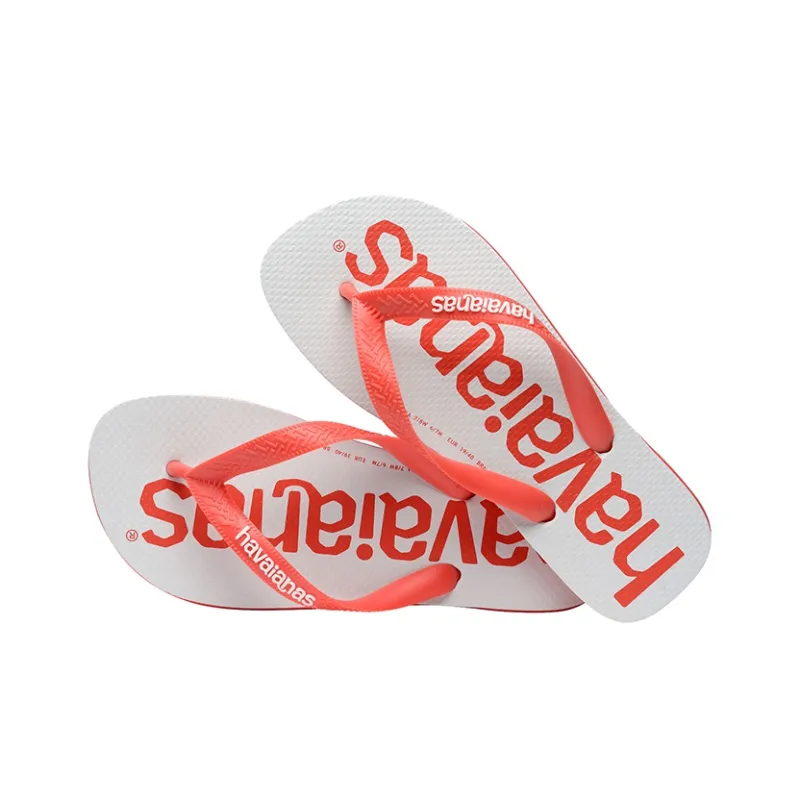 Havaianas Logomania 2 Stylish Sandals Unisex Silver Red-0