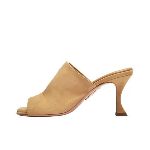 AQUAZZURA Slide Slippers Women's Apricot Cream