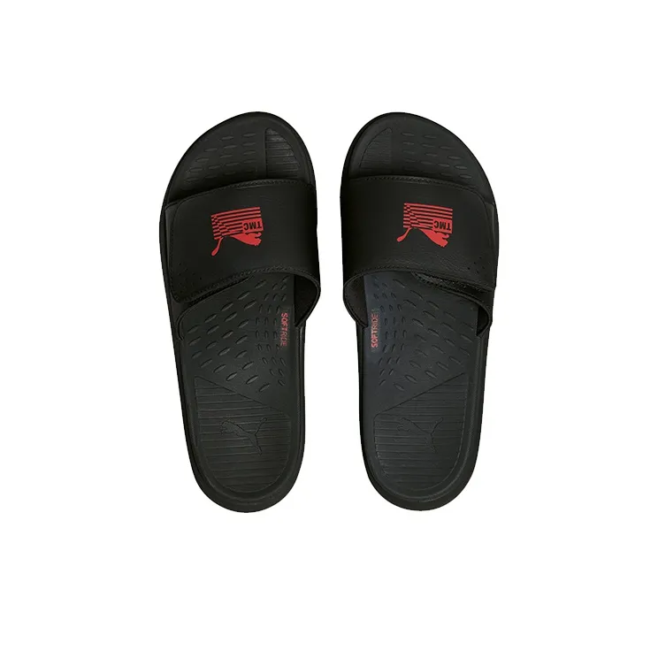PUMA Softride Slide Nipsey Hussle Tmc Black High Risk Red-2