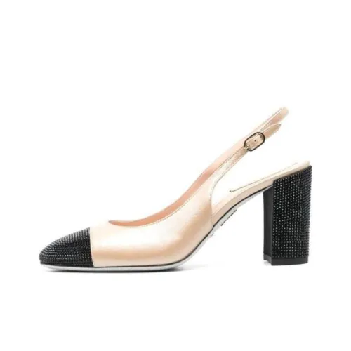 René Caovilla 80mm Two-tone Rhinestone-embellished Pumps