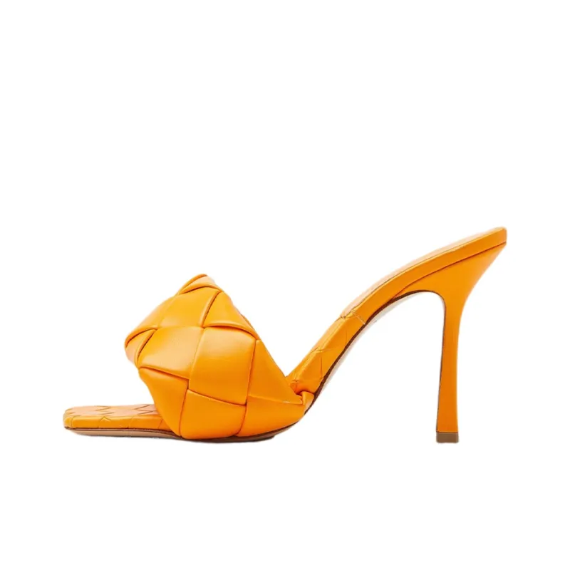 Bottega Veneta Lido Stylish Sandals Women's Orange-0