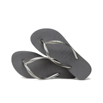 Havaianas Slim Flatform Stylish Sandals Unisex Gray
