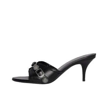 Balenciaga Cagole Sandals 'Leather Black' Women's