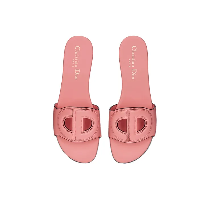 DIOR D Club Slide Slippers Women's Peachy Pink-3