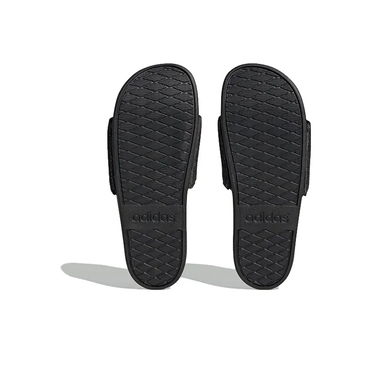 Adidas Adilette Comfort Slides Core Black Preloved Yellow-5