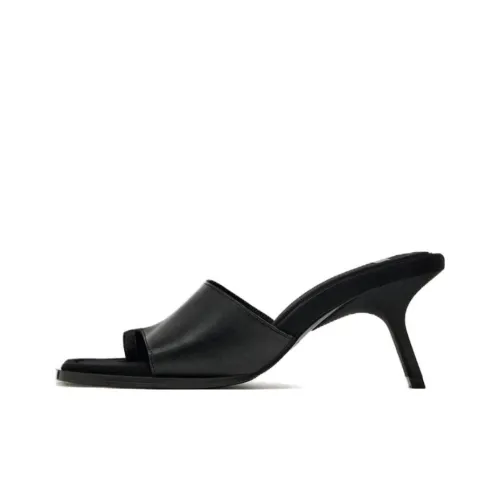 ZARA Slide Slippers Women's Black