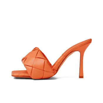 Bottega Veneta Lido Slide Slippers Women's Orange