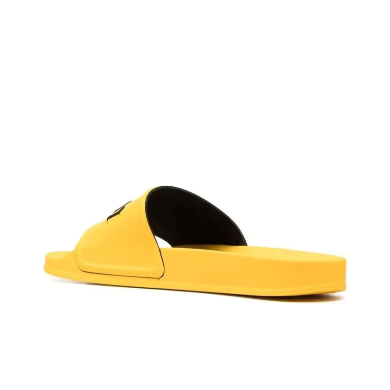 PALM ANGELS Pool Slides Yellow Black-3
