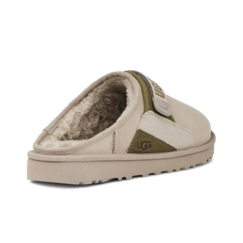 UGG Dune Slip On Slipper 'Beige Olive Green'-4