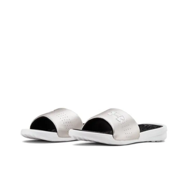 Under Armour Playmaker Fixed Strap Sandals Silver/Gray Women's-2