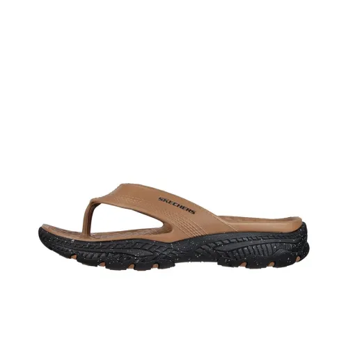 Skechers CRESTON ULTRA Rubber Sole Quiet Slide Slippers Men's Brown