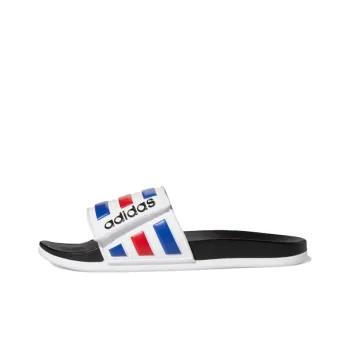 Adilette Adidas Comfort Adjustable Slide 'White Royal Scarlet'