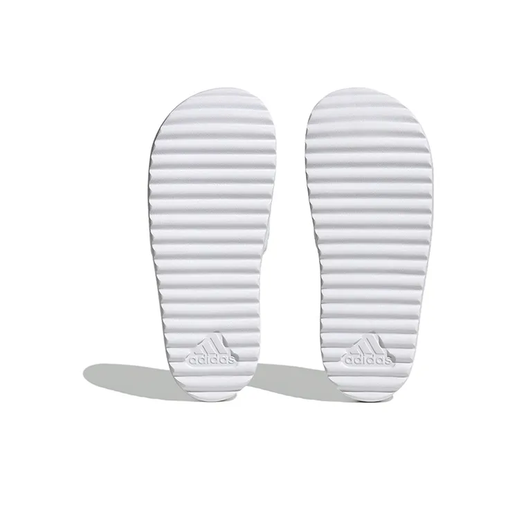 Adidas Adilette Platform Slides Cloud White Zero Metalic Grey Women's-5