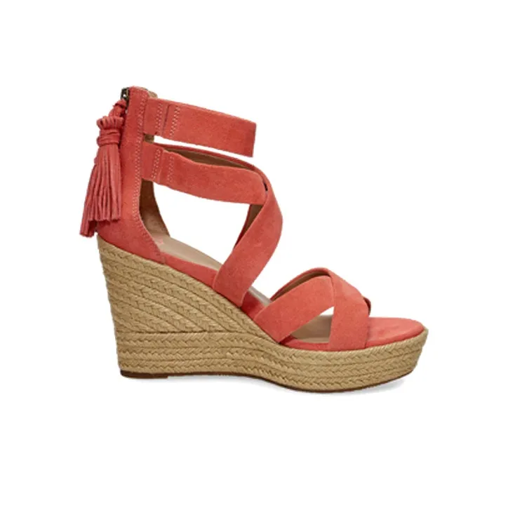UGG Raquel Stylish Sandals Women's Coral Red-1