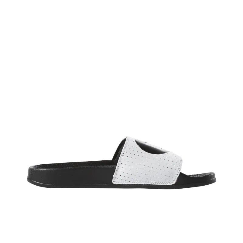 Reebok Classic Slide Soft Sole Cozy Flat Heel Sports Slippers Black White-1