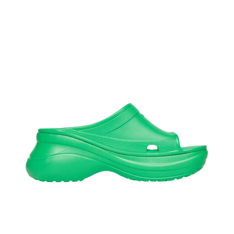 Balenciaga X Crocs Pool Slide Sandals Green-1