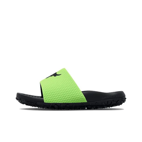 Under Armour Project Rock Slide Slippers Men Green/Black