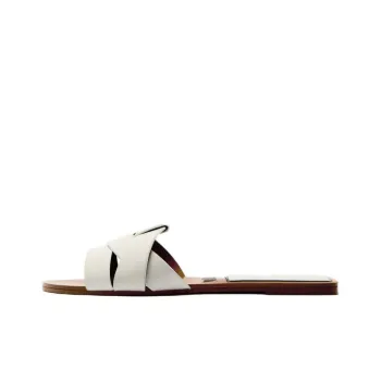 ZARA Rubber Sole Slide Slippers Women's Gray