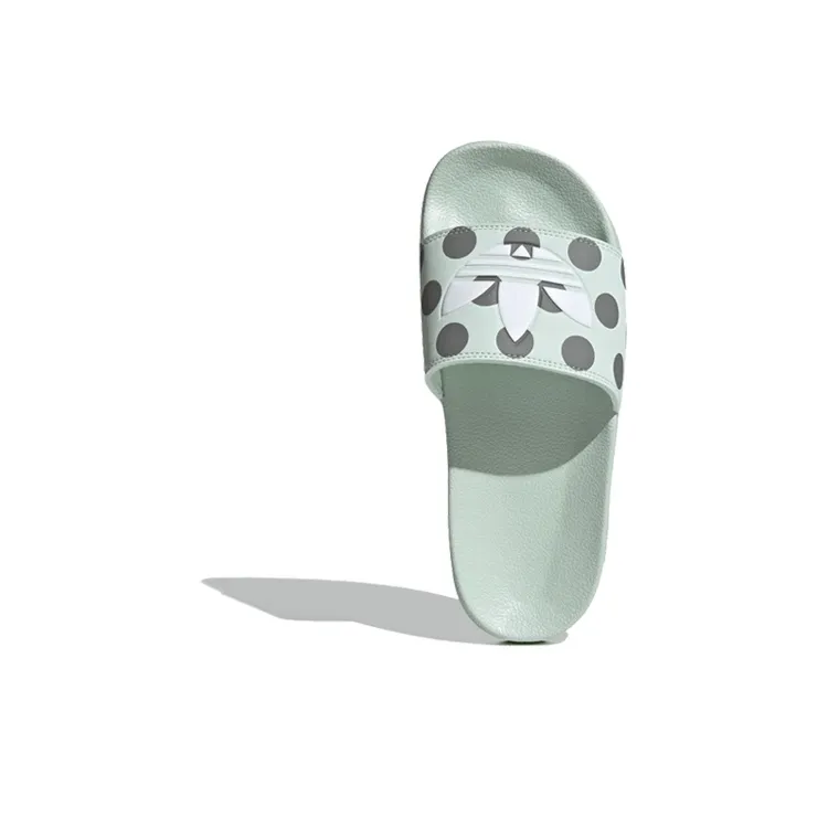 Adidas Originals Adilette Slides 'Dash Green Polka' Women's-3
