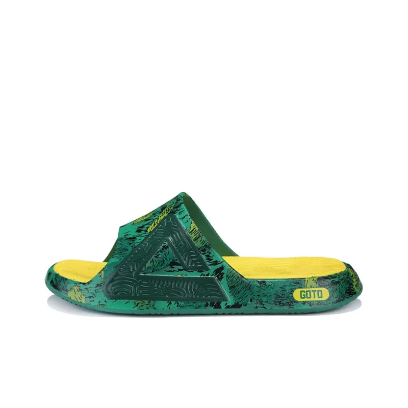 GOTO x PEAK Slide Slippers Men's Yellow Green-1