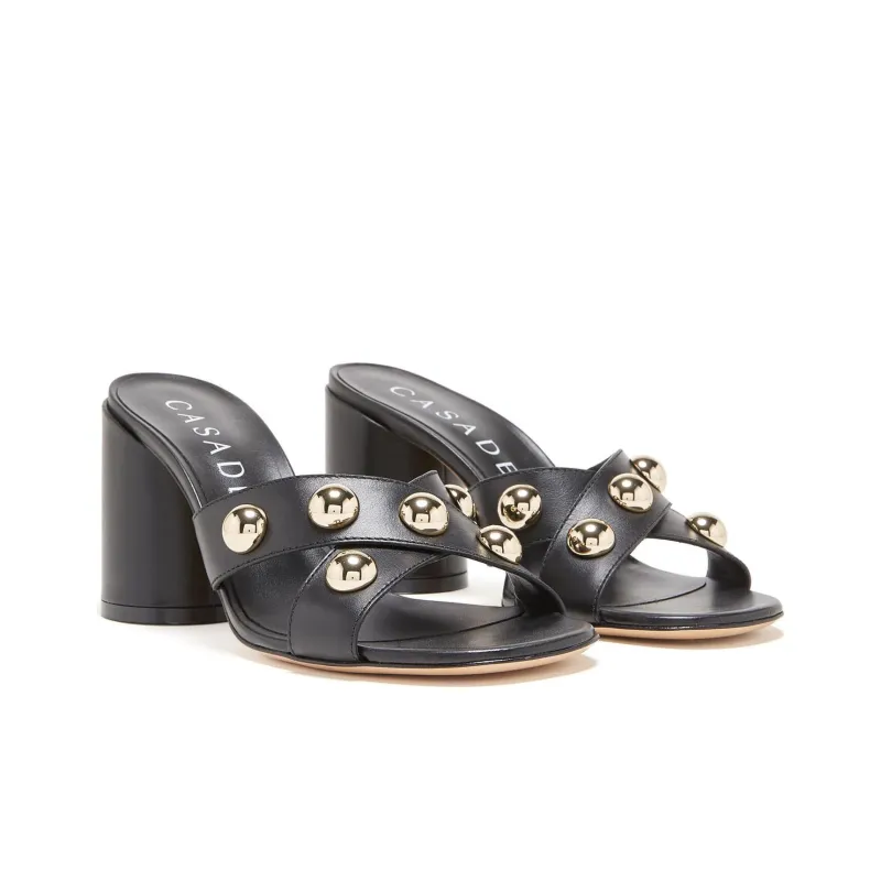 Casadei Ellen Slide Slippers Women's Black-2