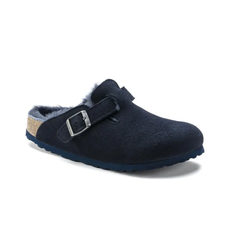 Birkenstock Boston Shearling Suede Night-1
