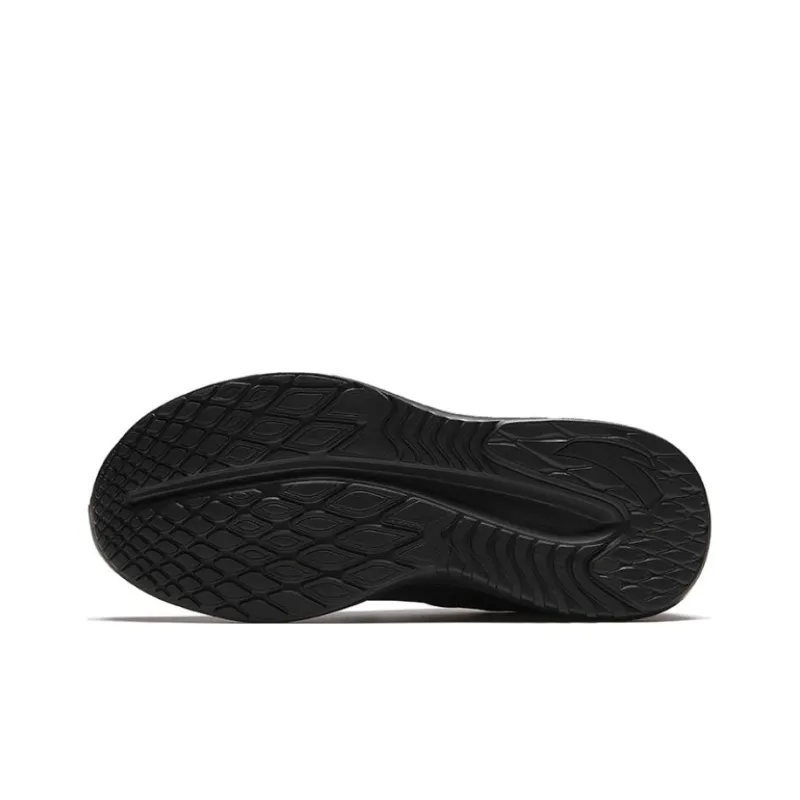 Anta Anti Slip Wear Resistant Low Top Running Shoes Men's Black-4