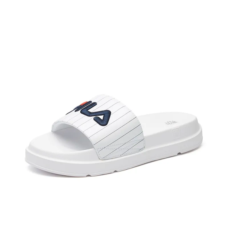 FILA Thick Sole White Slippers Women's-1