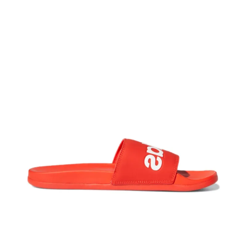 Adidas Adilette Series Rubber Sole Slip-Resistant Slide Slippers Men's Orange Red-1