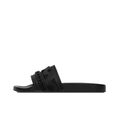 AMIRI Bandana Moulded Slides Black Black